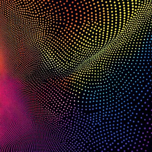 炫彩点阵渐变抽象背景图