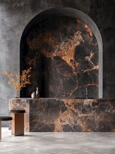 现代风大理石装饰接待台