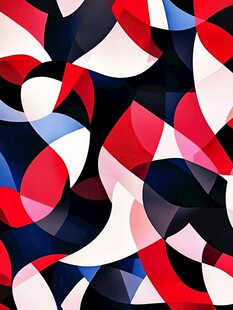 红蓝白抽象几何图案背景
