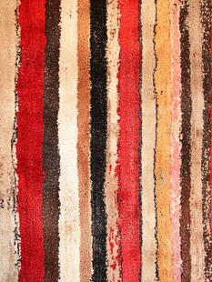 多彩条纹复古风地毯纹理