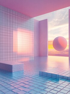 梦幻几何空间场景