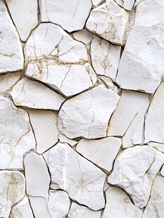 白色碎拼石材纹理特写