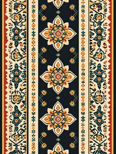 传统民族风花纹图案设计