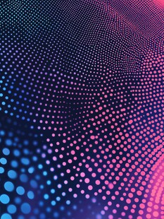 梦幻渐变点状科技背景图