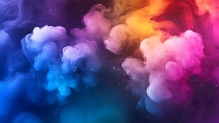 梦幻彩色云雾背景图