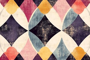 几何拼色抽象图案背景