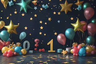 宝宝周岁派对装饰场景