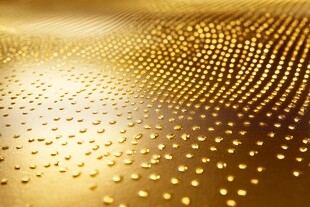 金色波点纹理背景图