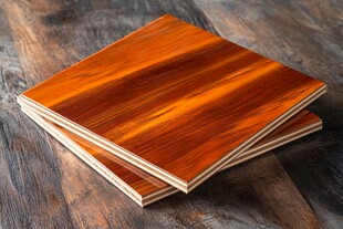 堆叠的精美木质板材