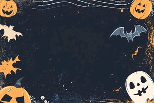 万圣节节日装饰背景图
