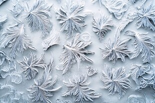 冰花纹理 精致自然的艺术图景