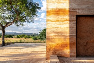 乡村石砌建筑与户外景致