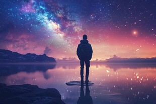 独赏星空下的静谧美景