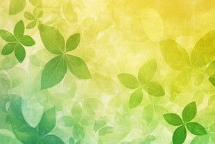 清新绿叶渐变背景图