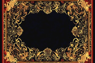 华丽复古金色花纹装饰框