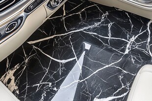 汽车内大理石纹脚垫展示