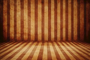 复古条纹墙面与地板背景