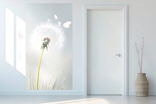 简约房间的蒲公英墙饰