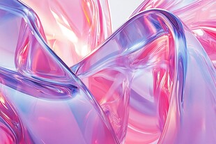 梦幻流体渐变炫彩抽象图案