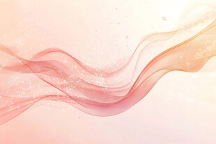 梦幻粉橙飘带背景图