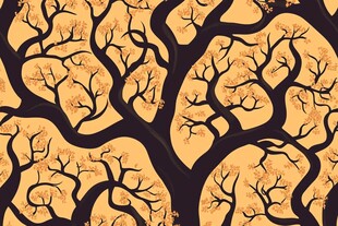 抽象枯树图案背景纹理