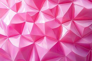 粉色立体几何多边形背景