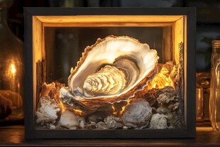 精致贝壳艺术展示框