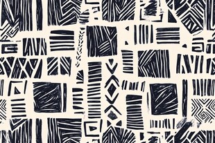 黑白几何抽象手绘图案纹理