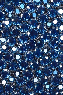 璀璨蓝色水钻图案
