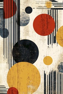 复古几何抽象图案纹理背景