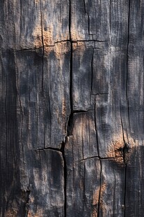 古老沧桑的开裂木纹