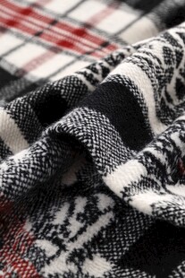 格纹针织面料细节展示