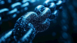 金属链条特写 科技质感画面