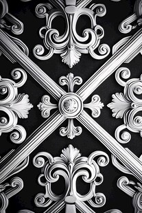 欧式古典金属雕花装饰图案