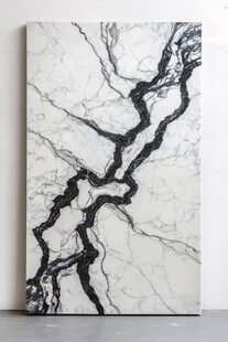 黑白大理石纹理装饰画