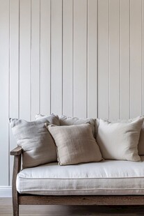 简约沙发搭配温馨抱枕