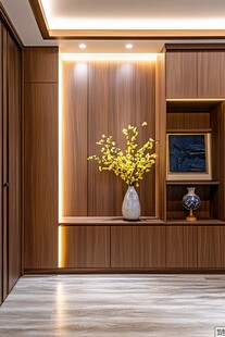 现代木质玄关柜装饰设计
