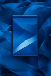 蓝色系酷炫平板展示图