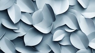 浅蓝色叶片纹理背景图案