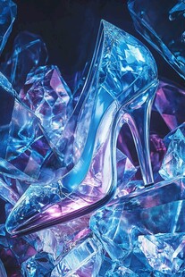 梦幻水晶高跟鞋璀璨夺目