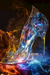 梦幻水晶高跟鞋 火焰环绕