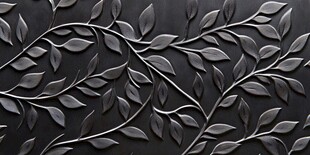 金属树叶纹理装饰图案