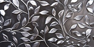 金属树叶浮雕装饰图案