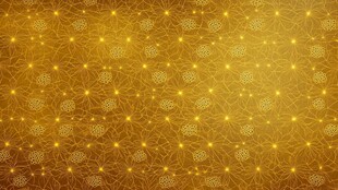 金色璀璨花纹背景图
