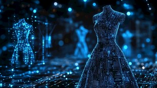 科技感虚拟时尚礼服展示