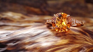 璀璨黄钻戒指闪耀登场