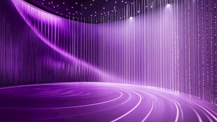 梦幻紫色科技风舞台背景