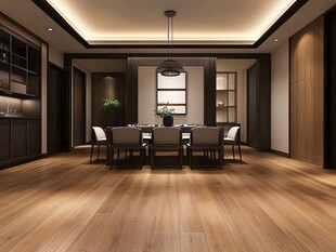 现代中式风格优雅餐厅空间