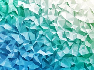 蓝绿渐变多边形几何背景