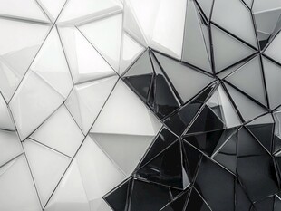 黑白几何立体抽象背景图